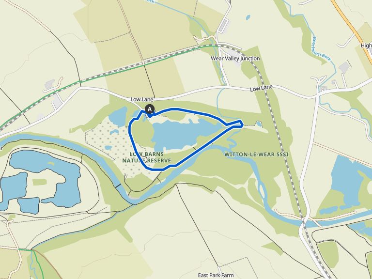 Marston Lake & Low Barns Nature Reserve loop Wanderung Komoot